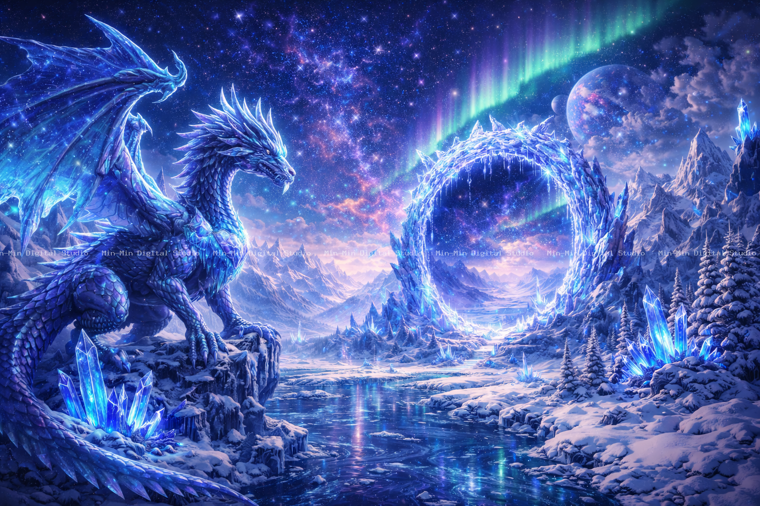 Frozen Aurora Peaks 1