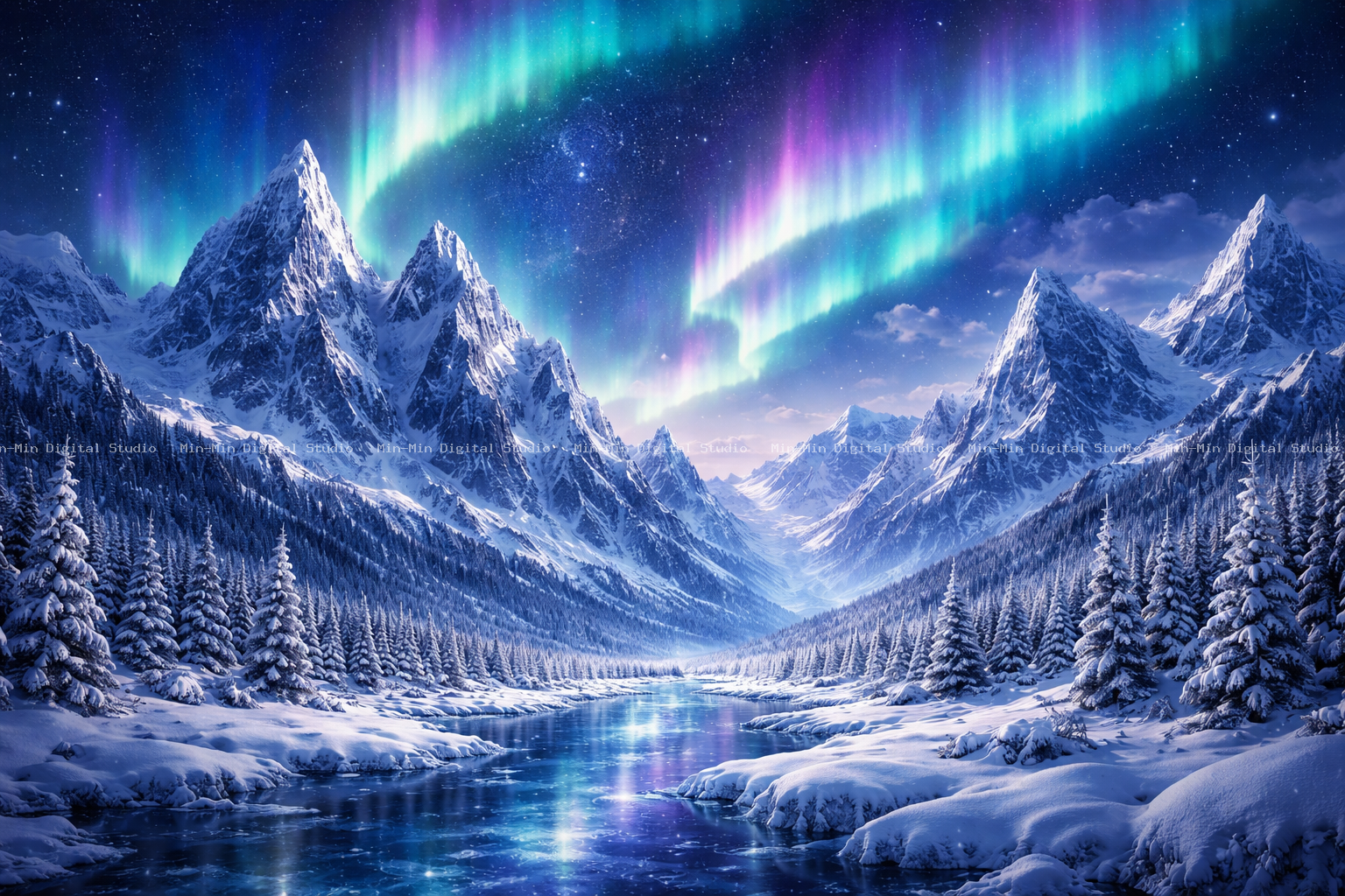 Frozen Aurora Peaks 2