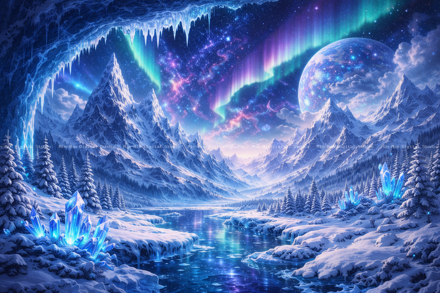 Frozen Aurora Peaks 3