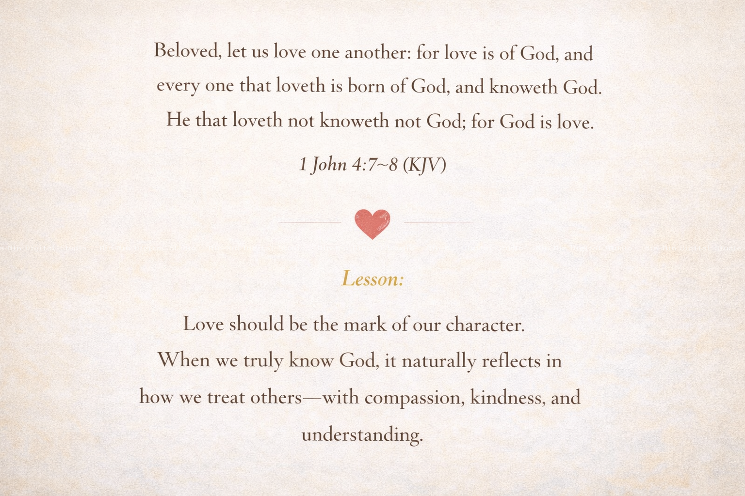 1 John 4:7–8