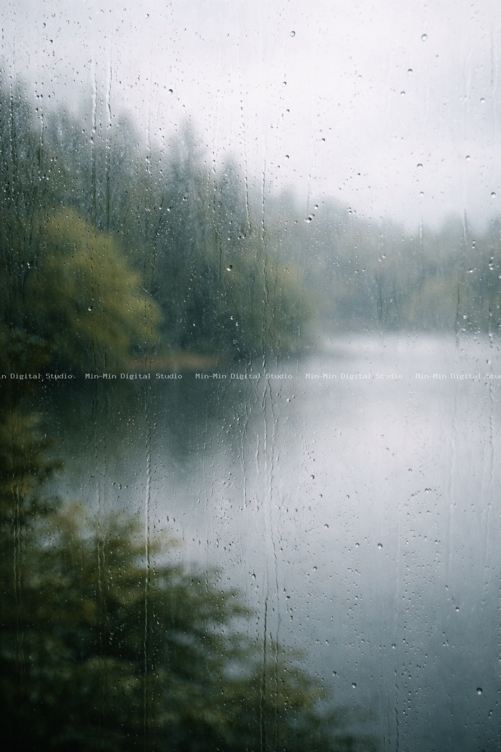 Rain-on-window blur - no sharp details